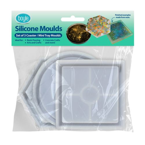 Mod Podge Resin Silicone Coaster Mold Set, Set of 3 