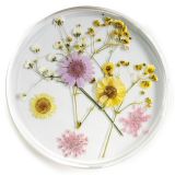 Resin Coaster Real Flower Wildflowers 10cm