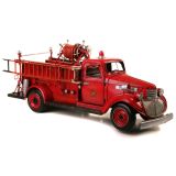 Chevy Fire Truck Metal Ornament             