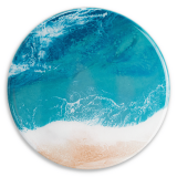 Ceramic Resin Coasters Caribbean Blue 4pcs