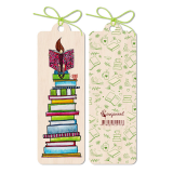 Wooden Bookmark 4.5x14cm - Reader