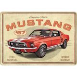 Nostalgic-Art Metal Postcard Mustang '67 GT 10x14cm