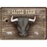 Nostalgic-Art Metal Postcard Cattle Farm 10x14cm
