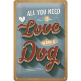 Nostalgic-Art Medium Sign Love Dog 20x30cm