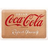 Nostalgic-Art Medium Sign Coca-Cola Cardboard Logo 20x30cm
