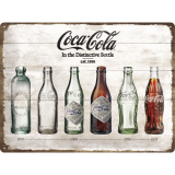 Nostalgic-Art Large Sign Coca-Cola - Bottle Timeline 30x40cm