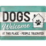 Nostalgic-Art Large Sign Dogs Welcome 30x40cm