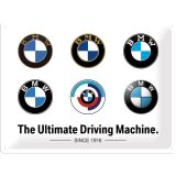 Nostalgic-Art Large Sign BMW Logo Evolution