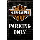 Nostalgic-Art XL Sign Harley-Davidson Parking Only