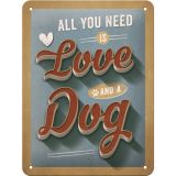 Nostalgic-Art Small Sign Love Dog