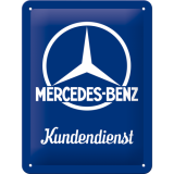 Nostalgic-Art Small Sign Mercedes Kundendienst 15x20cm