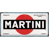 Nostalgic-Art Long Sign Martini - Logo White 25x50cm