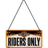Nostalgic-Art Hanging Sign Harley-Davidson Riders Only 10x20cm