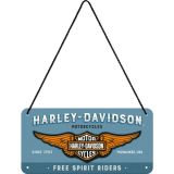 Nostalgic-Art Hanging Sign Harley-Davidson Logo Blue
