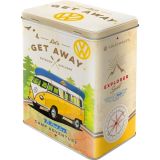 Nostalgic-Art Tin Storage Box Large VW Bulli - Let's Get Away 10x14x20cm