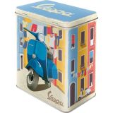 Nostalgic-Art Tin Storage Box Large Vespa - Italian Laundry 10x14x20cm