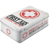Nostalgic-Art Flat Storage Tin First Aid Kit 23x16x7cm