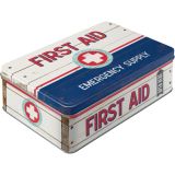 Nostalgic-Art Flat Storage Tin First Aid II 23x16x7cm