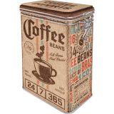 Nostalgic-Art Clip Top Tin Coffee Sack 7.5x11x17.5cm