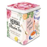 Nostalgic-Art Tea Storage Tin Herbal Blossom Tea 7.5x7.5x9.5cm