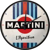 Nostalgic-Art Wall Clock Martini L'Aperitivo Racing Stripes 30cm