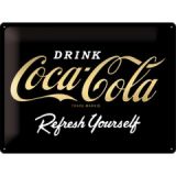 Nostalgic-Art Large Sign Coca-Cola Logo Special Black 30x40cm