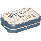 Nostalgic-Art Mint Box Happy Wife Happy Life