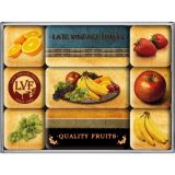 Nostalgic-Art 9pc Magnet Set Quality Fruits