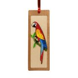 Quilled Bookmark Parrot