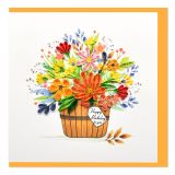 Quilled Card Happy Birthday To You Flower Basket