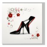 Quilled Greeting Card Stilettos 15x15cm