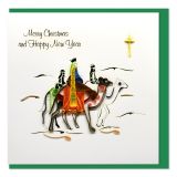 Quilled Card 3 Wise Men - Merry Christmas and Happy New Year
