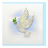Quilled Card White Dove