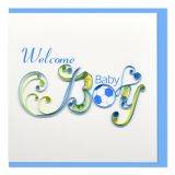 Quilled Card Welcome Baby Boy