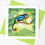 Quilled Card Chameleon 