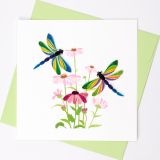 Quilled Card Two Dragonflies 