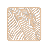 Wooden Coaster 10x10cm - Fern