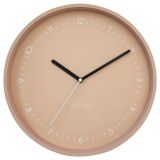 NeXtime Berlin Wall Clock 30cm Pink