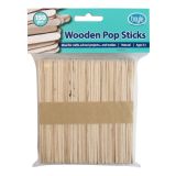 Craft Wooden Pop Stick Pack 150pcs Natural