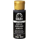FolkArt Premium Acrylic Paint 59ml Pure Black - Matt Finish