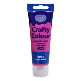 Crafty Colour Acrylics Paint 75ml Rose