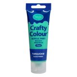 Crafty Colour Acrylic Paint 75ml Turquoise
