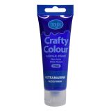 Crafty Colour Acrylics Paint 75ml Ultramarine