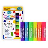 Chubbies Washable Paint Sticks Pack of 6 - Fluoro