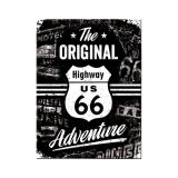 Nostalgic-Art Magnet Route 66 Original Adventure 6x8cm