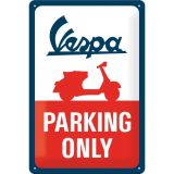 Nostalgic-Art Medium Sign Vespa Parking Only 20x30cm