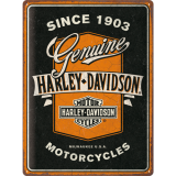 SIGN LG HARLEY-DAVIDSON - GENUINE MOTORCYCLES RIBBON