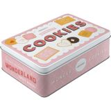 Nostalgic-Art Flat Storage Tin Wonder Cookies 23x16x7cm