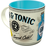 CERAMIC MUG GIN & TONIC SERVED COLD