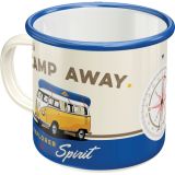 Nostalgic-Art Enamel Mug VW Bulli - Lets Camp Away